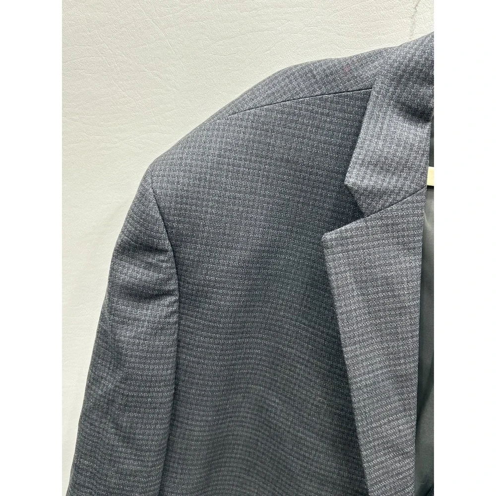 Jos A Bank Traveler‎ Men's 48 Long Gray Wool Stretch Two Button Blazer Jacket
